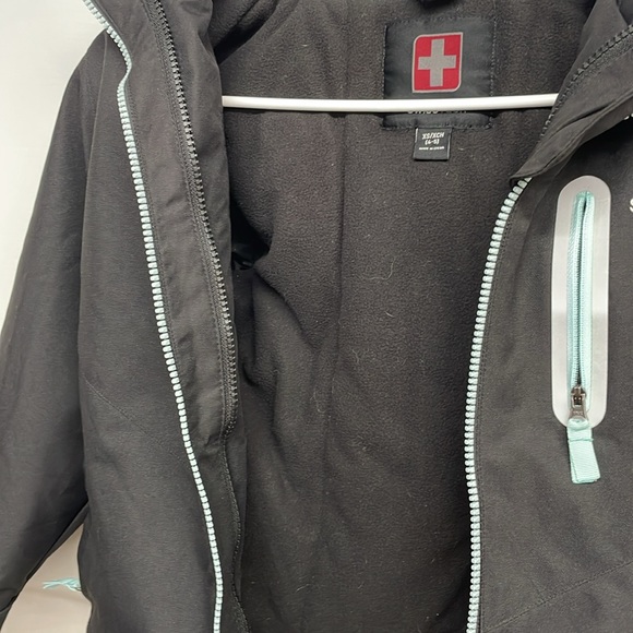 Swiss Tech Boys Jacket Size XSmall (4-5)-Black/Green - Picture 5 of 5